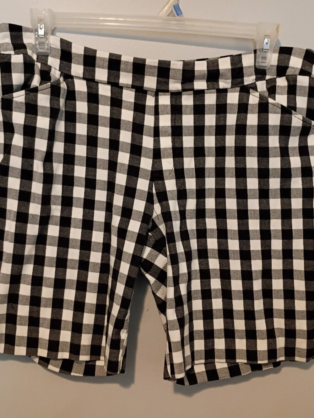 Black & White Gingham Women's Shorts